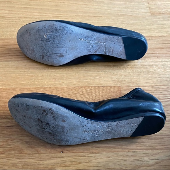 VERA WANG Napa Leather BLACK Ballet Shoes - Picture 2 of 12